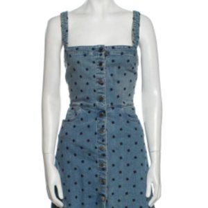 NWOT Stella McCartney Denim Printed Knee-Length Dress
